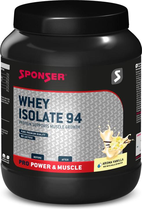 Sponser Whey Isolate 94 (Vanille, 1 x, 850 g)