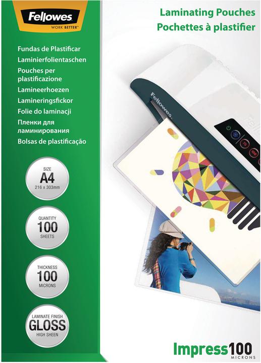 Image du produit Fellowes Mentions légales 100 (A4, 100 pièce(s), 100 µm)