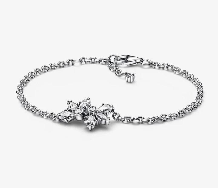 Immagine prodotto Pandora Bracciale a catena con cluster di Erbario scintillante (18 cm, Argento 925)
