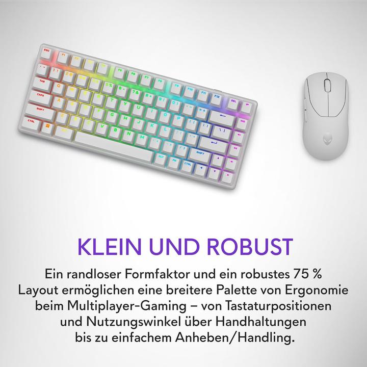 Actual product image Dell Alienware Pro Wireless Gaming Keyboard (USA, Cable, Wireless)