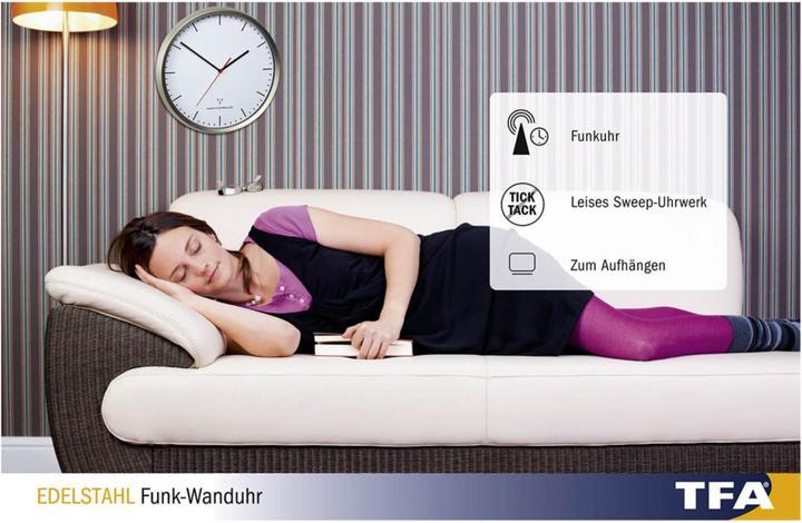 Produktbild TFA Funk-Wanduhr (30.50 cm)