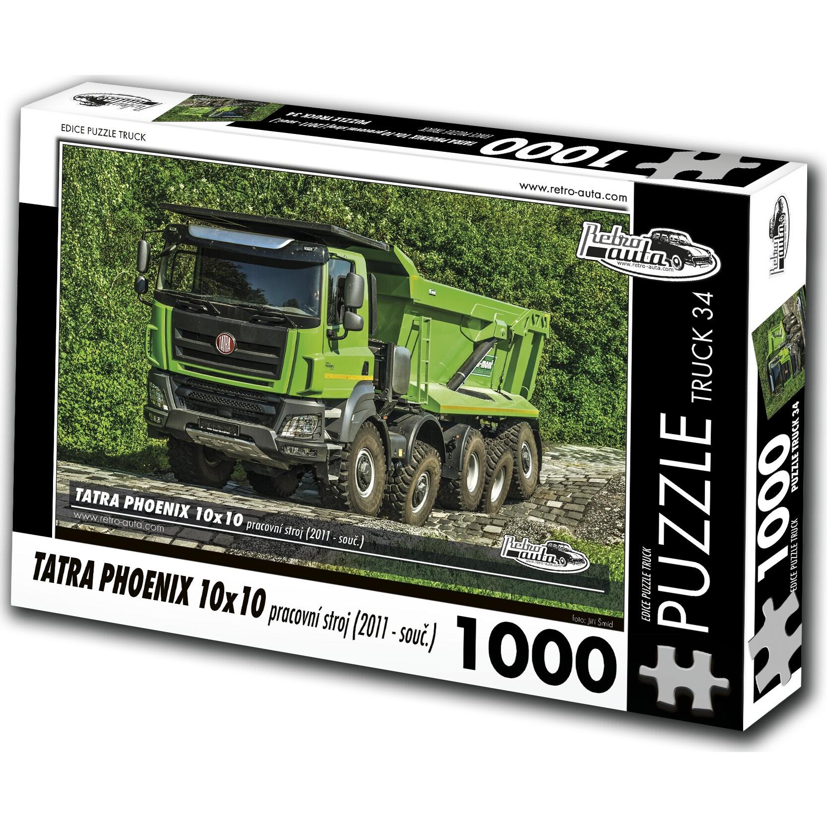 Retro-auta Puzzle TRUCK Ä.34 Tatra Phoenix 10x10 Arbeitsmaschine (2011 - heute) 1000 Teile