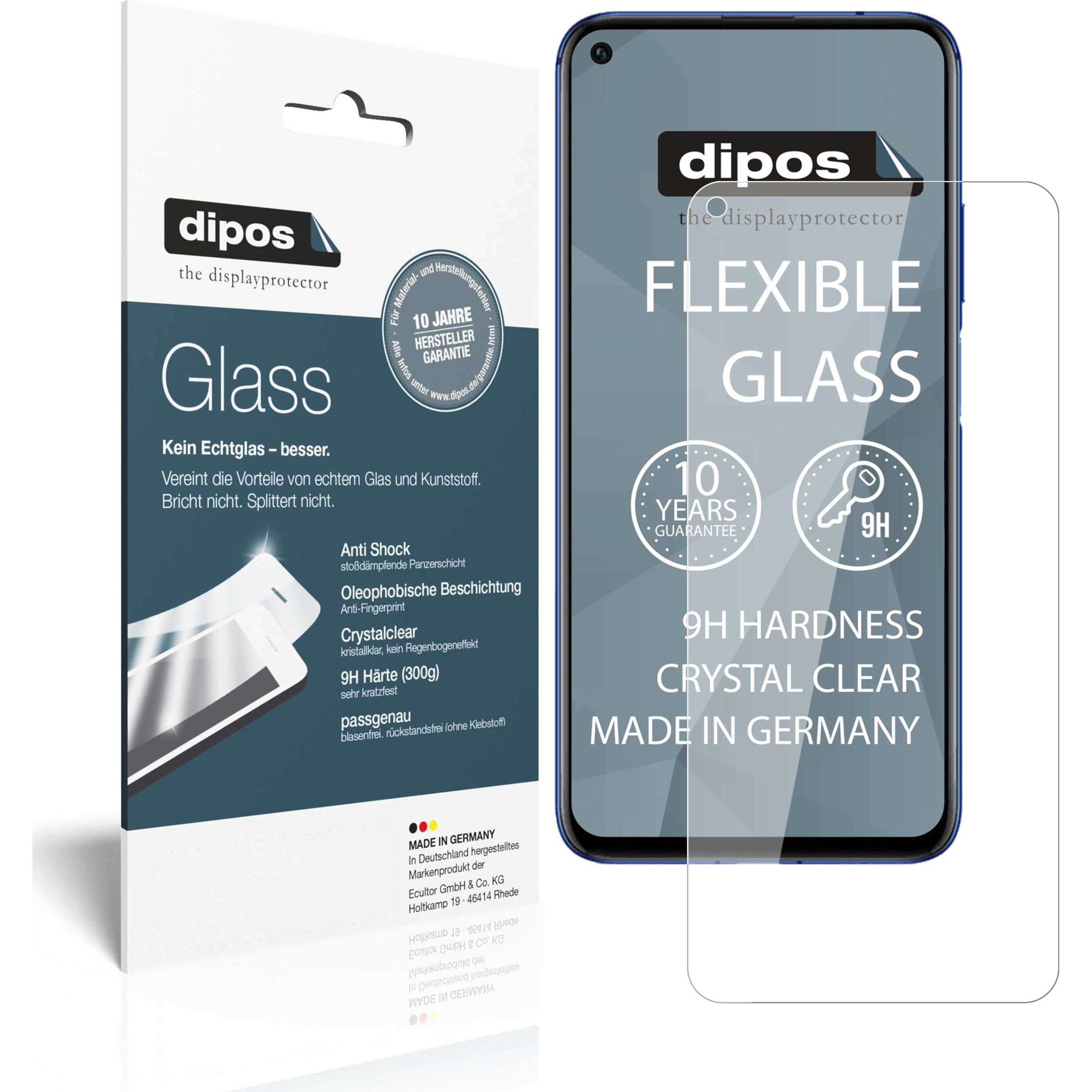 Dipos Displayschutz Anti-Shock (2 Stück, Honor 20 Pro), Smartphone Schutzfolie, Transparent