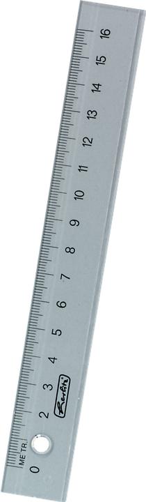 Immagine prodotto Herlitz 8700601 Righello da scrivania in plastica (e) (16 cm, Materiale sintetico)