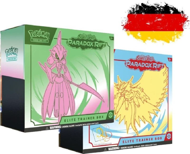 Actual product image Pokémon Karmesin & Purpur: Paradox Rift - Top Trainer Box (German, Elite / Top Trainer Box)