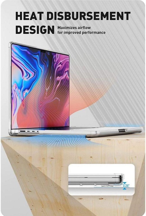 Produktbild Supcase Unicorn Beetle Clear Apple MacBook Pro 14 2021 Clear (14.20", Apple)