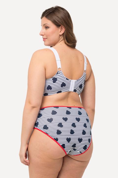 Actual product image Ulla Popken Stripe and Heart Relief Bra (100 D)