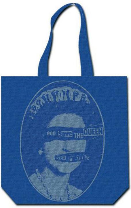 Immagine prodotto Sex Pistols God Save The Queen Stampa posteriore Cotone Borsa a Tracolla