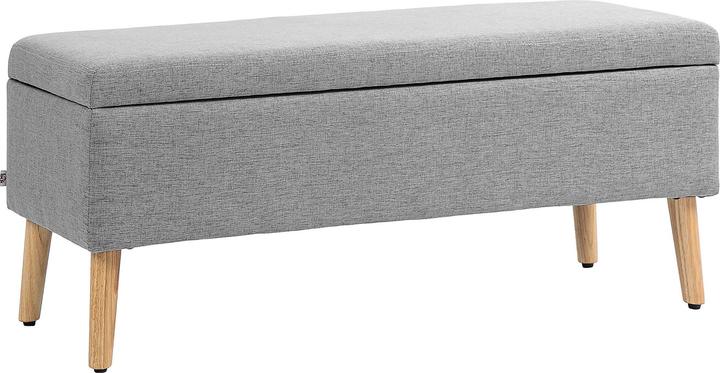 Actual product image Homcom Sitzbank Polyester, Kautschukholz Grau (39 cm)