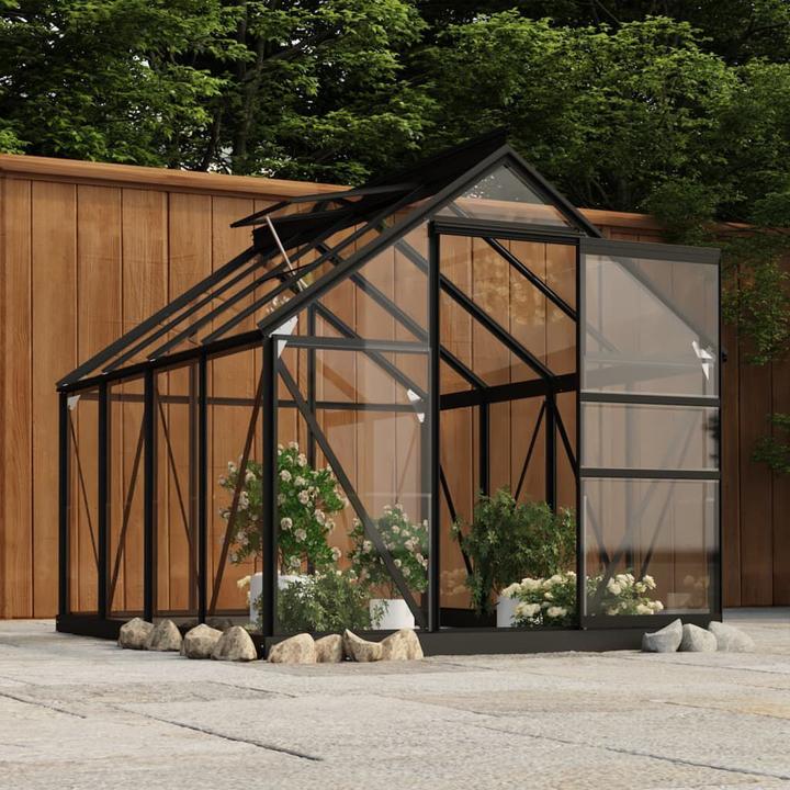 Produktbild VidaXL Ersatzgestell Für Gewächshaus Anthrazit 155X103X191Cm Aluminium