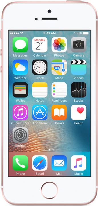 Actual product image Apple iPhone SE (128 GB, Rose gold, 4", Single SIM, 4G)