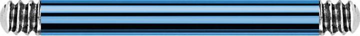 Produktbild Star Piercing Micro Barbell-Stab hellblau (Titan G23, ohne Messing)