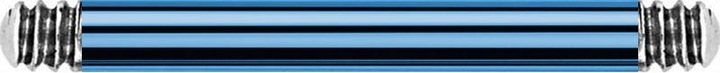 Immagine prodotto Star Piercing Asta micro bilanciere blu chiaro (Titanio G23, senza ottone)
