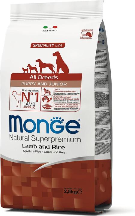 Immagine prodotto Monge Speciality Line All Breeds Puppy Lamb, Rice & Potatoes (Junior, 1 pz., 2500 g)