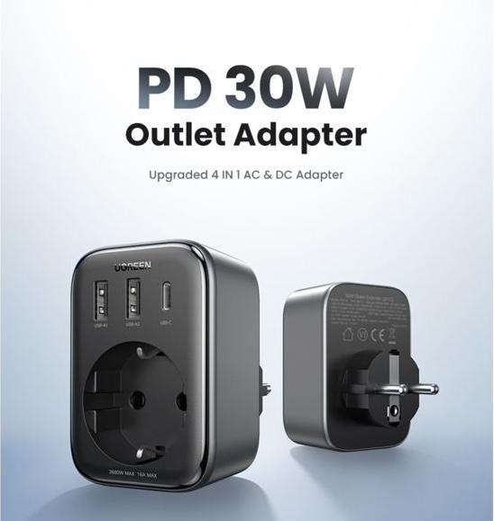 Actual product image Ugreen Przed?u?acz EU 90613, 30W (3000 W)