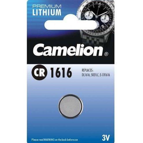 Camelion 13001161 Pile a bottone al litio 3 Volt CR1616/ 1 pezzo (1 pz., CR1616, 50 mAh), Batterie + pile