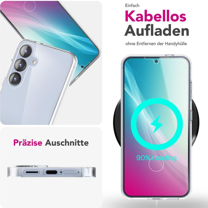 Produktbild Nalia 360Guard - Klare 360 Grad Hülle - Full Protection Cover (Samsung Galaxy S25)