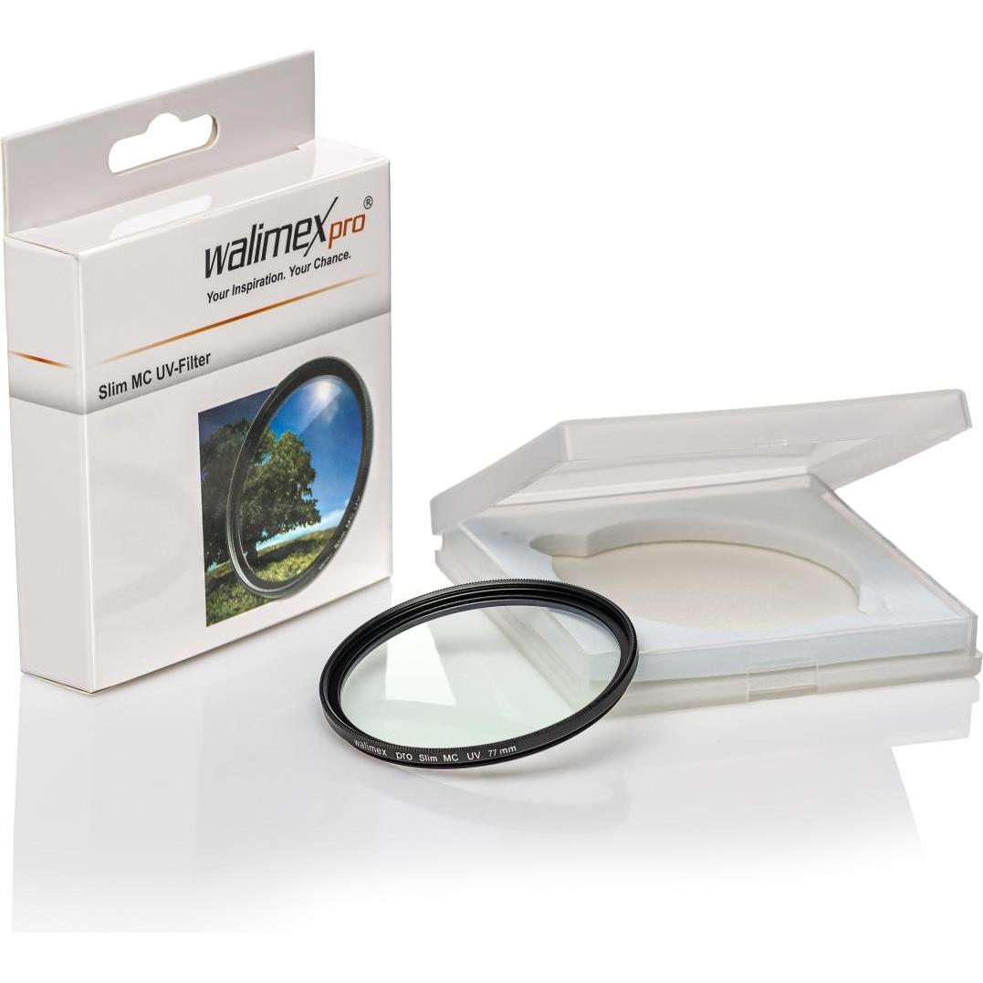 Thumbnail - Walimex pro pro UV-Filter slim MC (77 mm, UV-Filter, 77 mm), Objektivfilter, Schwarz