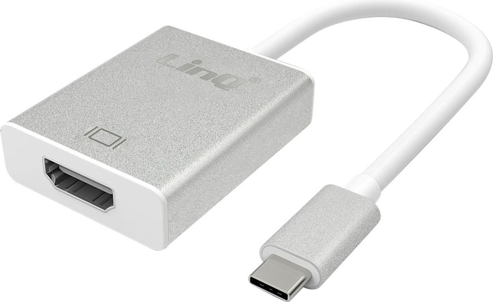 Actual product image LinQ USB-C to 4K HDMI video adapter 15 cm grey (USB, 15 cm)