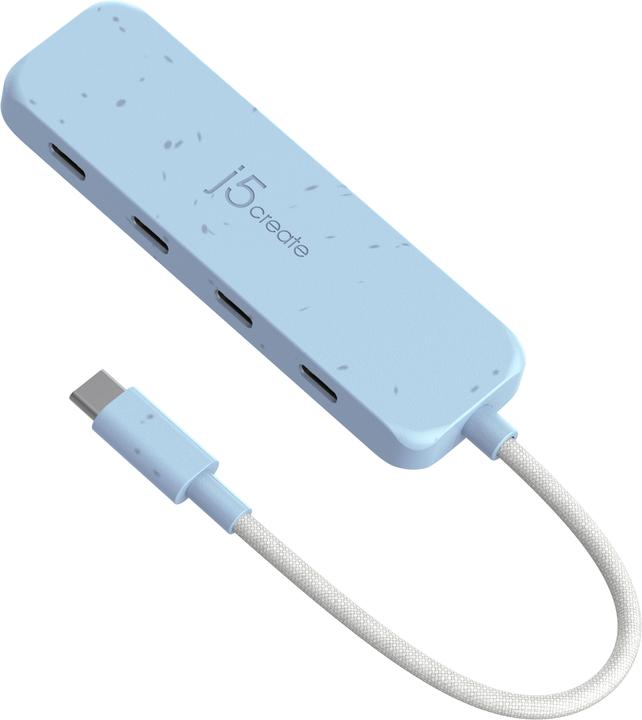 Actual product image j5Create Eco-Friendly USB-C to 4-Port Type-C Gen 2 Hub, USB 3.2 Gen 1 (3.1 Gen 1) Type-C, USB 3.2 Ge (USB-C, 4 Ports)