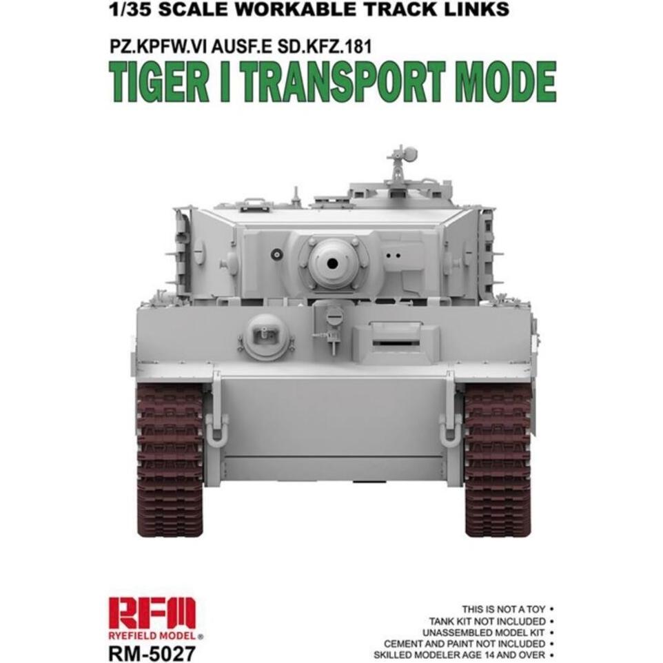 Rye Field Model TIGER I Transport Workable Track Links PZ.KPFW.VI AUSF.E.SD.KFZ.181