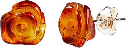 Image du produit PranaHaus Bernstein-Ohrstecker Rose