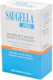Actual product image Meda Pharma Saugella Viso Solid Cleanser For Delicate Skin 100 G (Cleansing lotion)