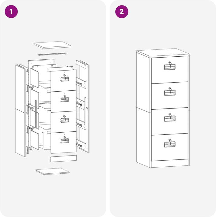 Actual product image vidaXL Aufbewahrungsschrank (40 x 80 x 200 cm)