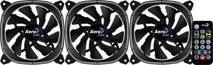 Actual product image AeroCool Astro 12 Pro 3 Pack Case Fans (120 mm, 3 x)