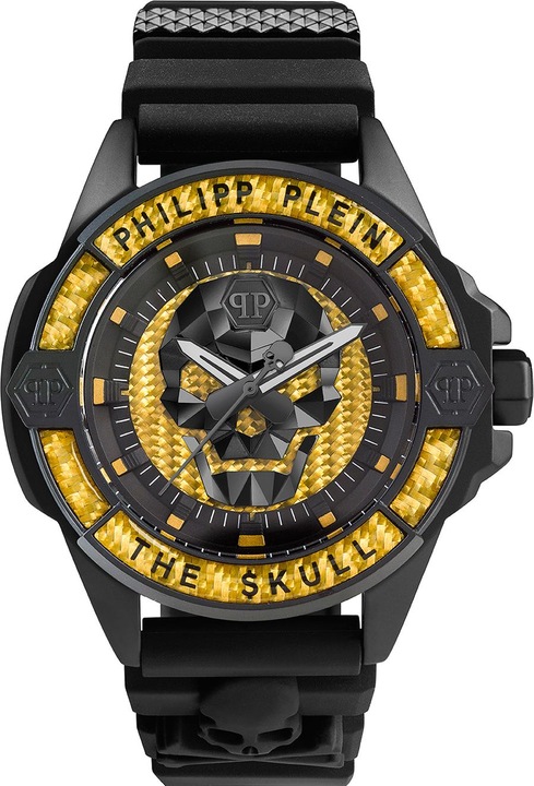 Immagine prodotto Philipp Plein PWAAA1922 Il $kull in fibra di carbonio 44mm 5ATM (Orologio da polso analogico, 44 mm)