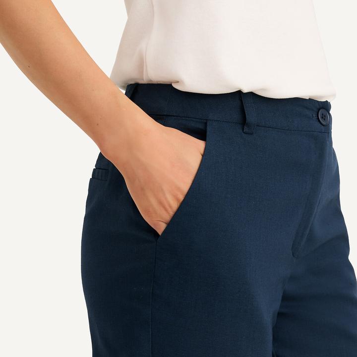 Actual product image Anne Weyburn 7/8 trousers in linen/cotton (40)