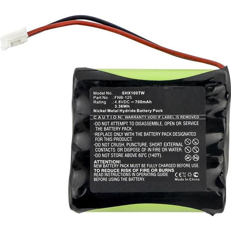 CoreParts Battery for Two Way Radio (1 Zellen, 700 mAh), Notebook Akku, Schwarz