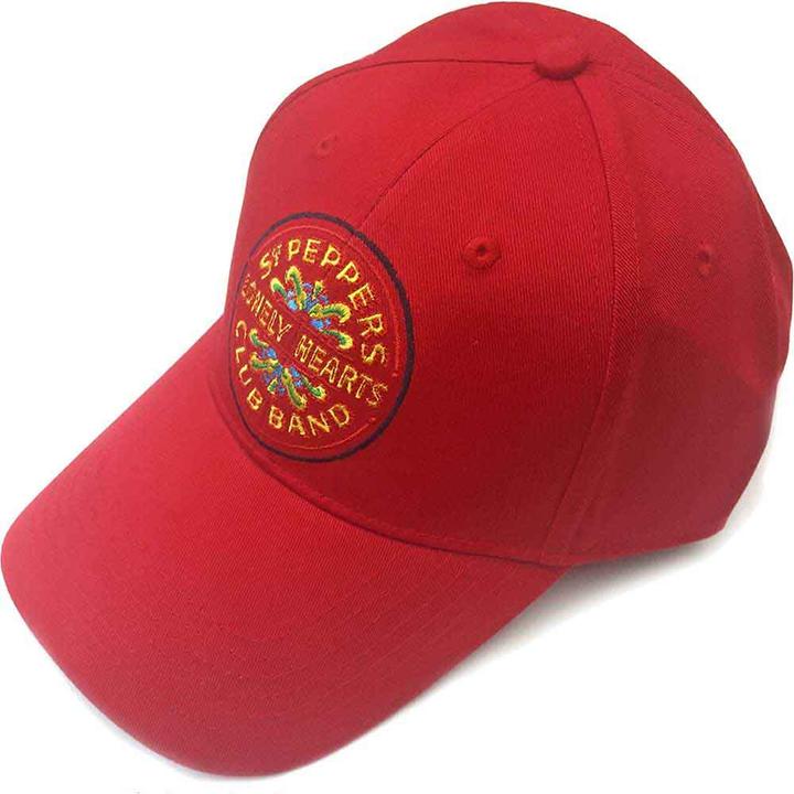The Beatles Beatles Sgt Pepper Red Baseball Cap