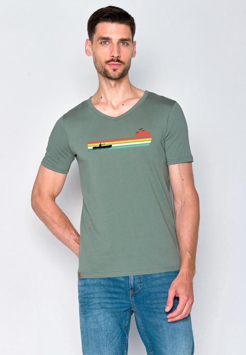Actual product image Greenbomb Nature Canoe River Peak T-Shirt (S)