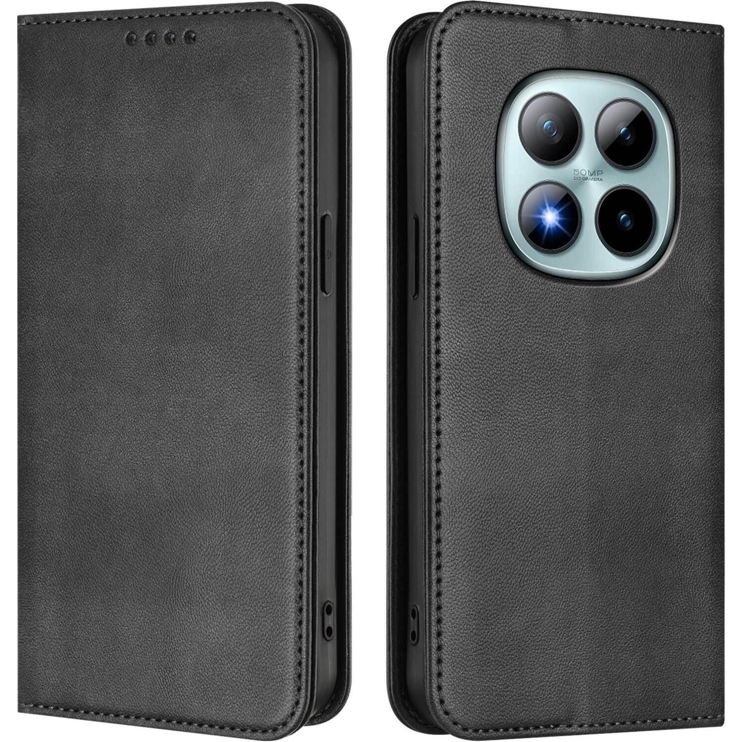 Cover-Discount Xiaomi Redmi Note 15 Pro+ / Poco M8 Pro - Vintage Flip Case (Xiaomi Redmi Note 15 Pro), Cover smartphone, Nero