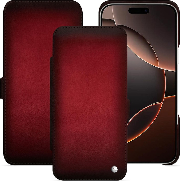 Actual product image Noreve Horizontal leather flap shell (Apple iPhone 16 Pro)