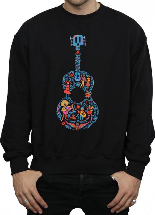 Actual product image Disney Mens Coco Guitar Pattern Sweatshirt (XXL)