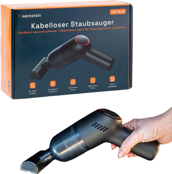 Produktbild Werkstein Kabelloser Akku Hand Staubsauger