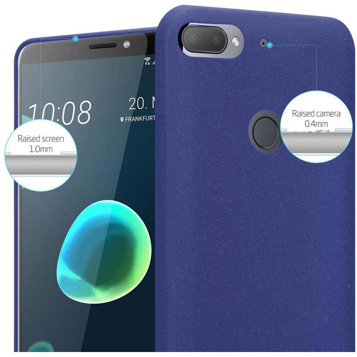 Thumbnail - Cadorabo TPU Frosted Cover (HTC Desire 12+), Smartphone Hülle, Blau