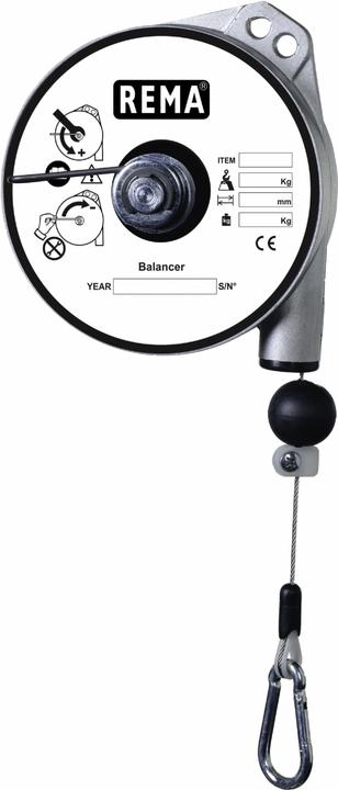 Produktbild Rema 0629338 9338 Federzug in mittlerer Ausführung 6,0-8,0 kg 629338