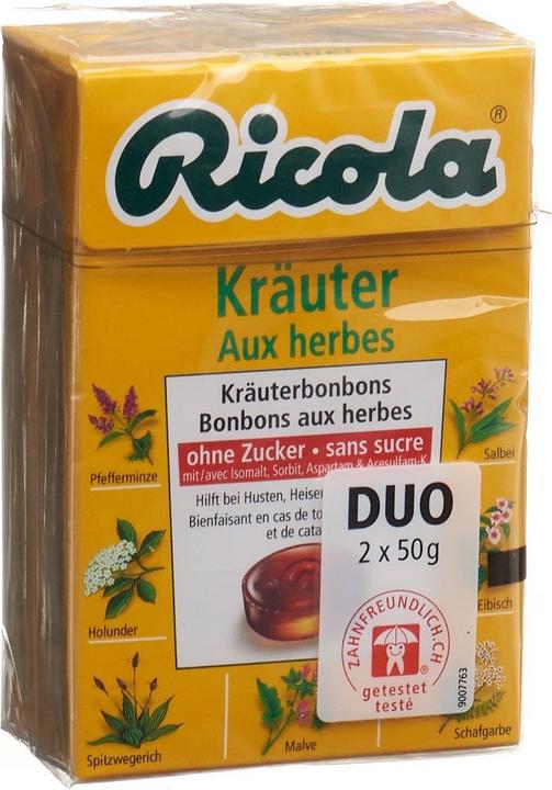 Image du produit Ricola aux herbes bonbons aux herbes sans sucre box pastilles