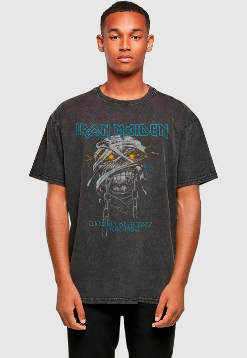 Produktbild Merchcode Powerslave - Head Mummy Acid Washed Oversize Tee - 190121 (XL)