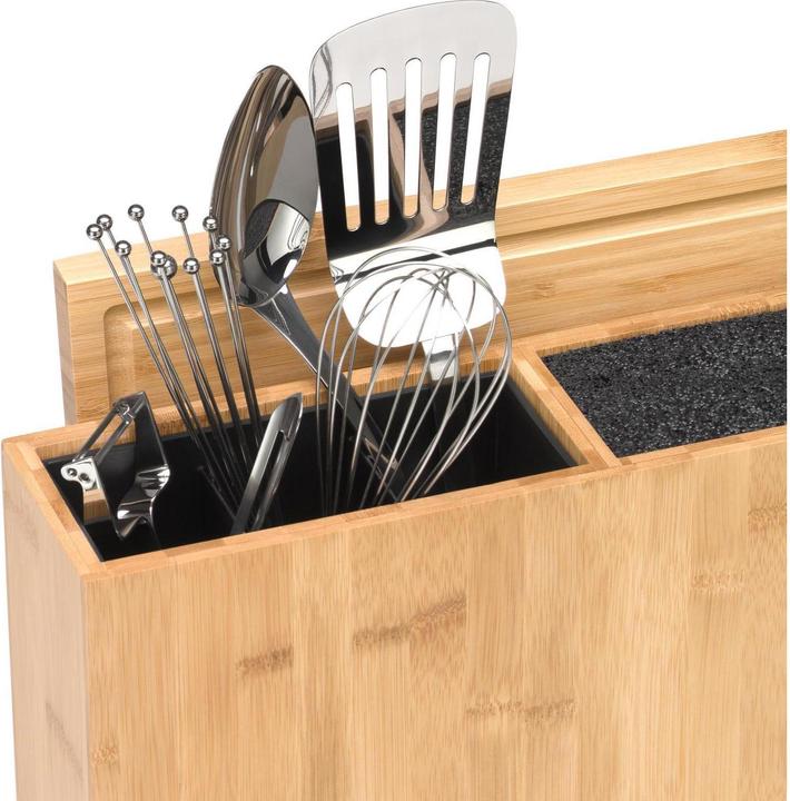 Produktbild WMF 3in1 Aufbewahrungsbox Messerblock Utensilienhalter Schneidebrett Bambus