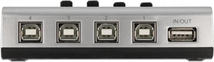 Produktbild Delock Umschalter USB 2.0 mit 4 x Typ-B Buchse zu 1 x Typ-A Buchse manuell bidirektional (USB-A, 4 Ports)