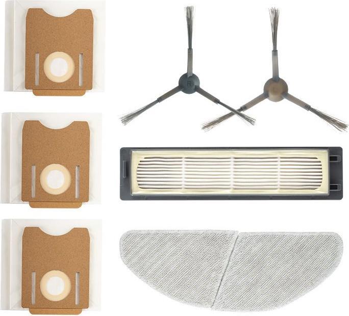Midea S8+ Spare Parts Kit 2 1x Side, 1x Mopping Cloth, 1x HEPA, 3x Dust Bag, Suitable for Robot Vacuum Cl