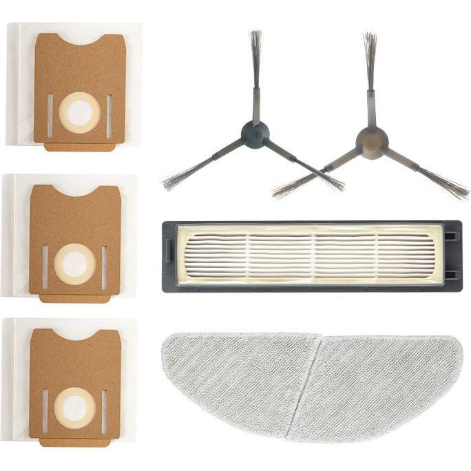 Midea S8+ Spare Parts Kit 2 1x Side, 1x Mopping Cloth, 1x HEPA, 3x Dust Bag, Suitable for Robot Vacuum Cl, Staubsauger R...
