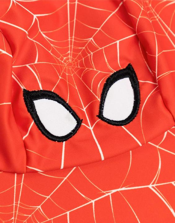 Actual product image Spiderman Boys Face Curved Peak Fitted Cap