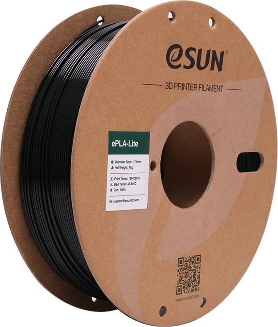 eSUN EPLA-LITE 1,75mm BLACK 1kg (PLA, 1000 g)