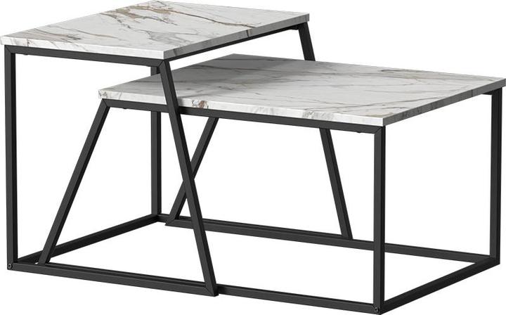 Marmor weiss, Schwarz