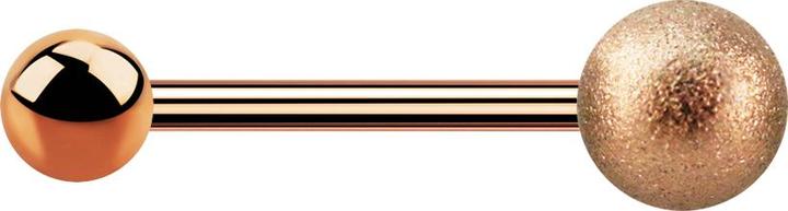 Image du produit Star Piercing Micro Barbell or rose avec boule et boule mouchetée (sans laiton, Acier chirurgical 316L)